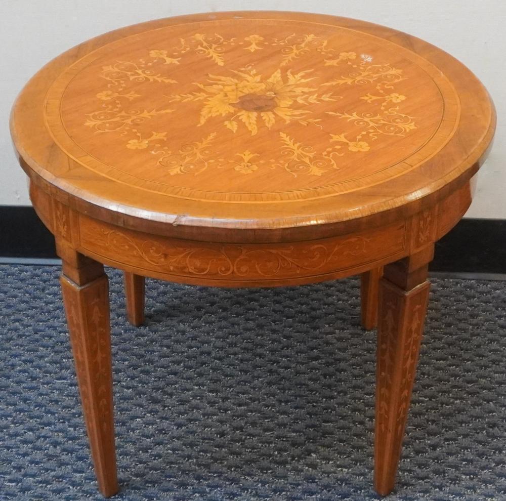 DUTCH MARQUETRY FRUITWOOD GUERIDON,