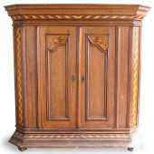 DUTCH MARQUETRY INLAID ARMOIRE