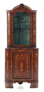 Dutch marquetry inlaid fruitwo