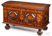 DUTCH MARQUETRY INLAID OAK DOM