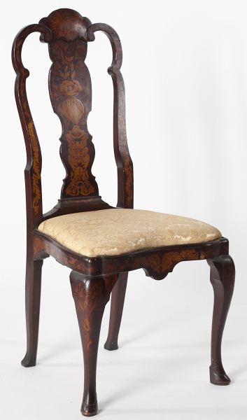 Dutch Marquetry Inlaid Side