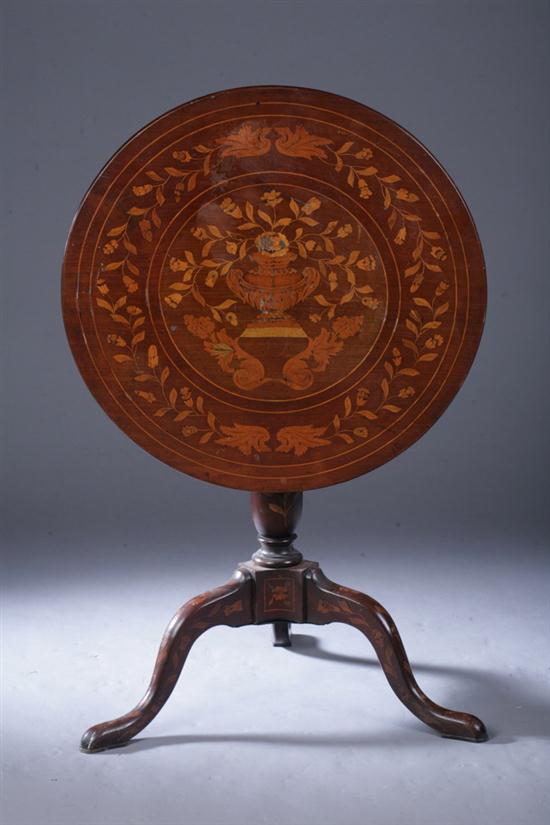 DUTCH MARQUETRY-INLAID TILT-TOP
