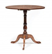 DUTCH MARQUETRY MAHOGANY TILT-
