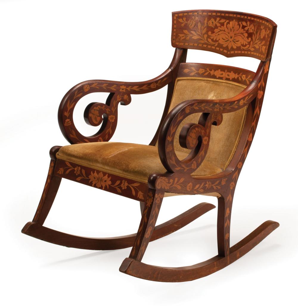 DUTCH MARQUETRY ROCKING