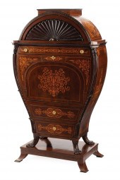 DUTCH MARQUETRY SECRETAIRE A A