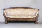 DUTCH MARQUETRY SETTEE, CIRCA