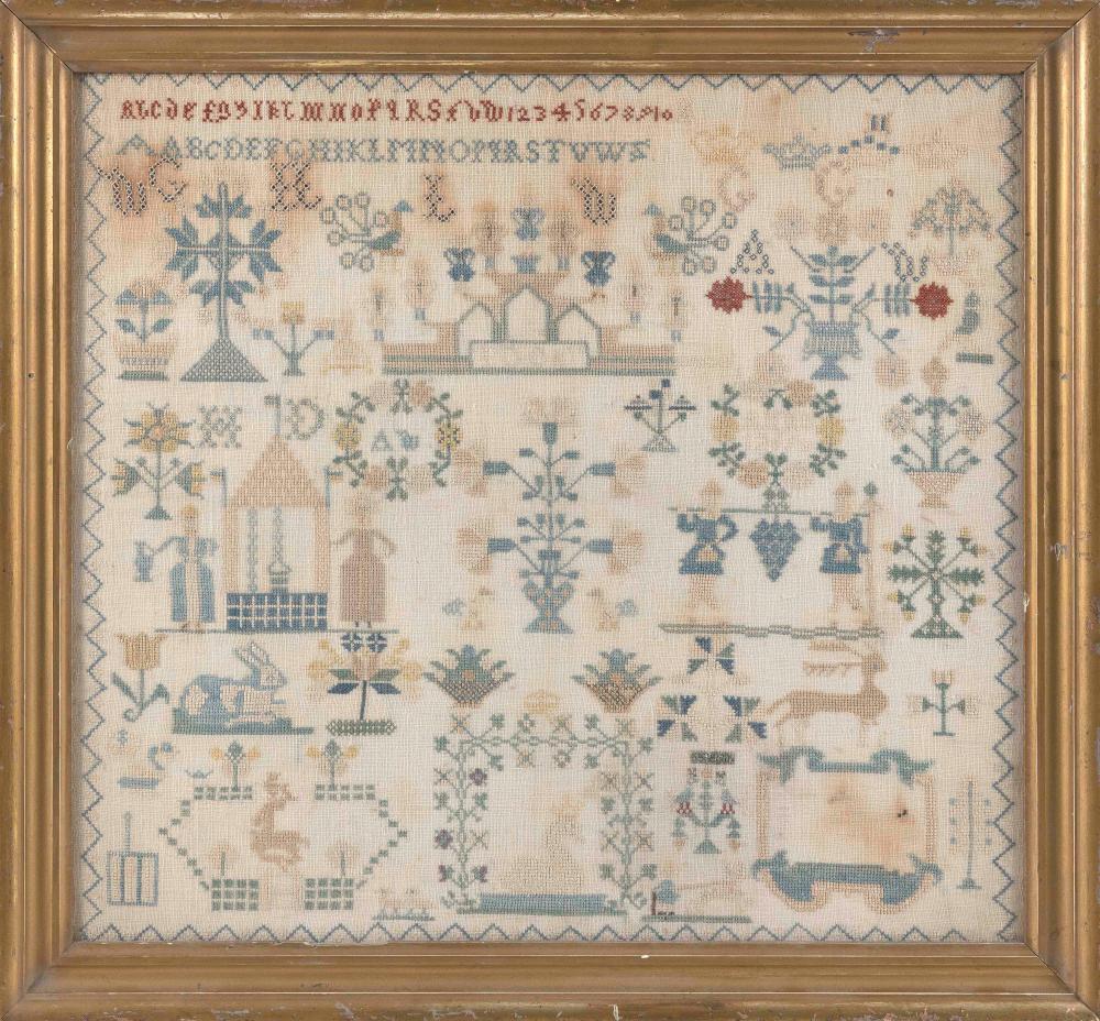 DUTCH NEEDLEWORK SAMPLER LATE