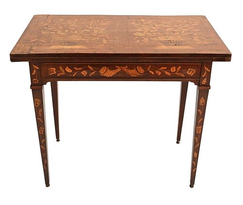 DUTCH NEOCLASSICAL MARQUETRY FLIP
