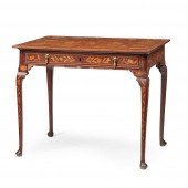 DUTCH OAK AND MAHOGANY TROMPE