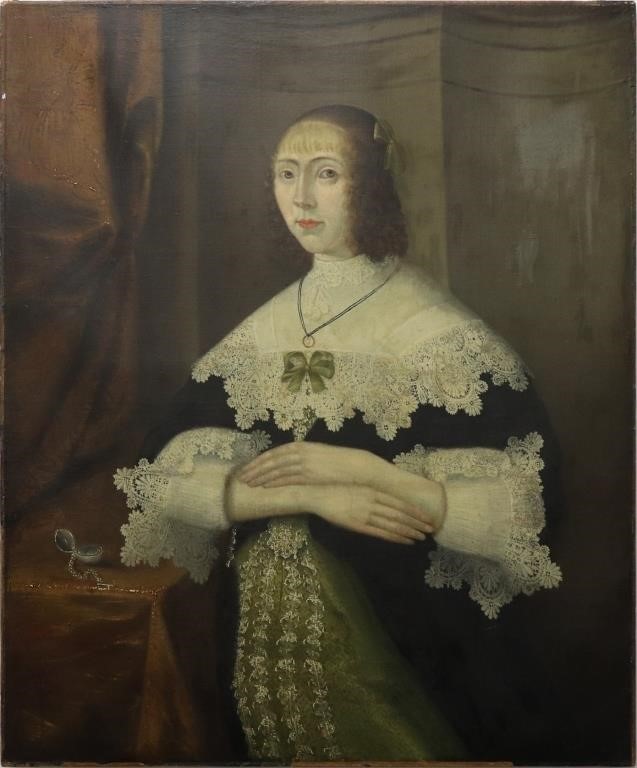 Dutch oil on canvas portrait of a