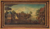 DUTCH OLD MASTER SIGNED CANAL