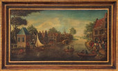 DUTCH OLD MASTER SIGNED CANAL