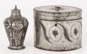DUTCH PEWTER TEA CADDY, BRITE