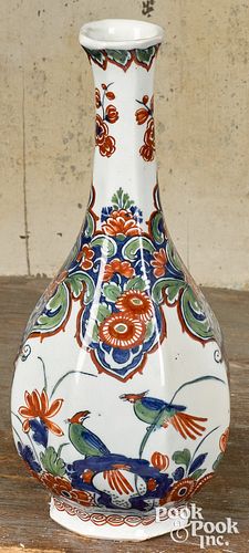 DUTCH POLYCHROME DELFT BALUSTER