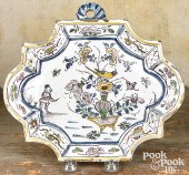 DUTCH POLYCHROME DELFT PLAQUE,