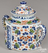 DUTCH POLYCHROME DELFT POSSET