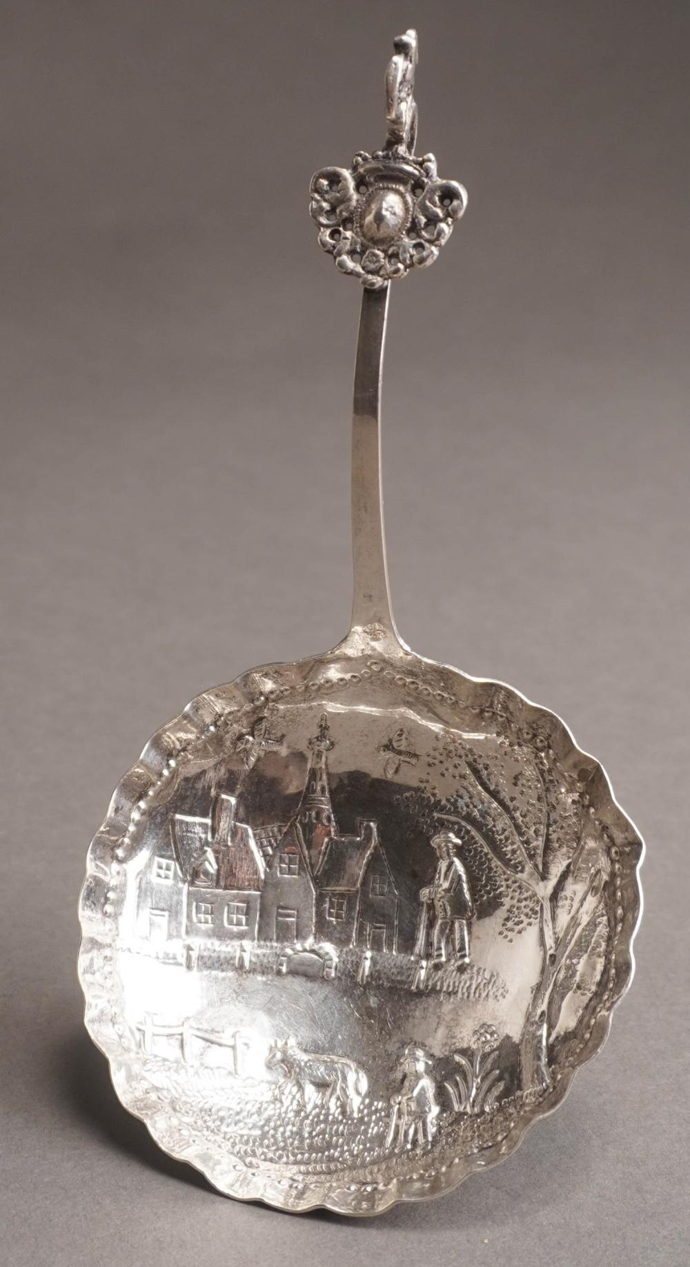 DUTCH REPOUSEE SILVER SERVING