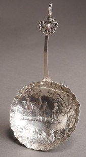 DUTCH REPOUSEE SILVER SERVING
