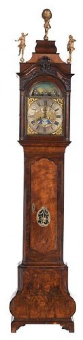 DUTCH ROCOCO BURLWOOD TALL CAS