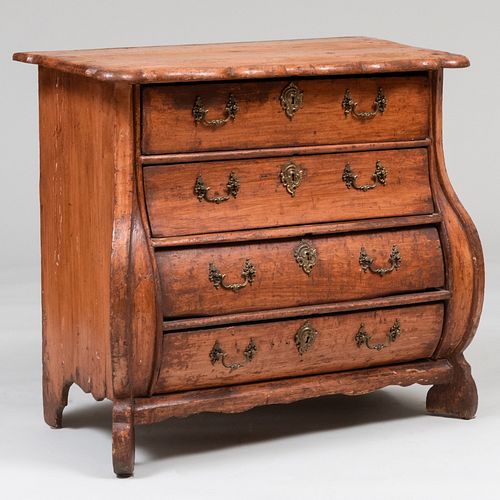 DUTCH ROCOCO PAINTED PINE BOMBÃ©