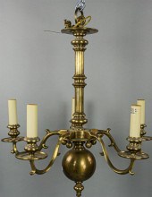 DUTCH ROCOCO STYLE BRASS FIVE-