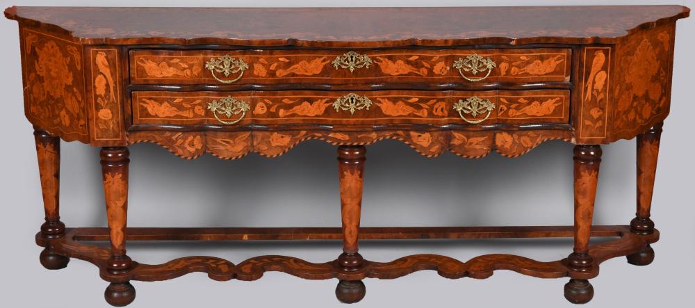 DUTCH ROCOCO STYLE MARQUETRY AND