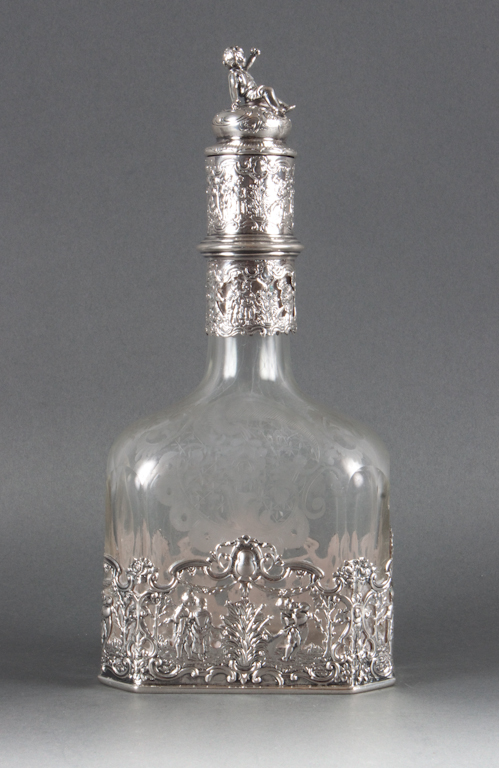 Dutch Rococo style silver-mounted
