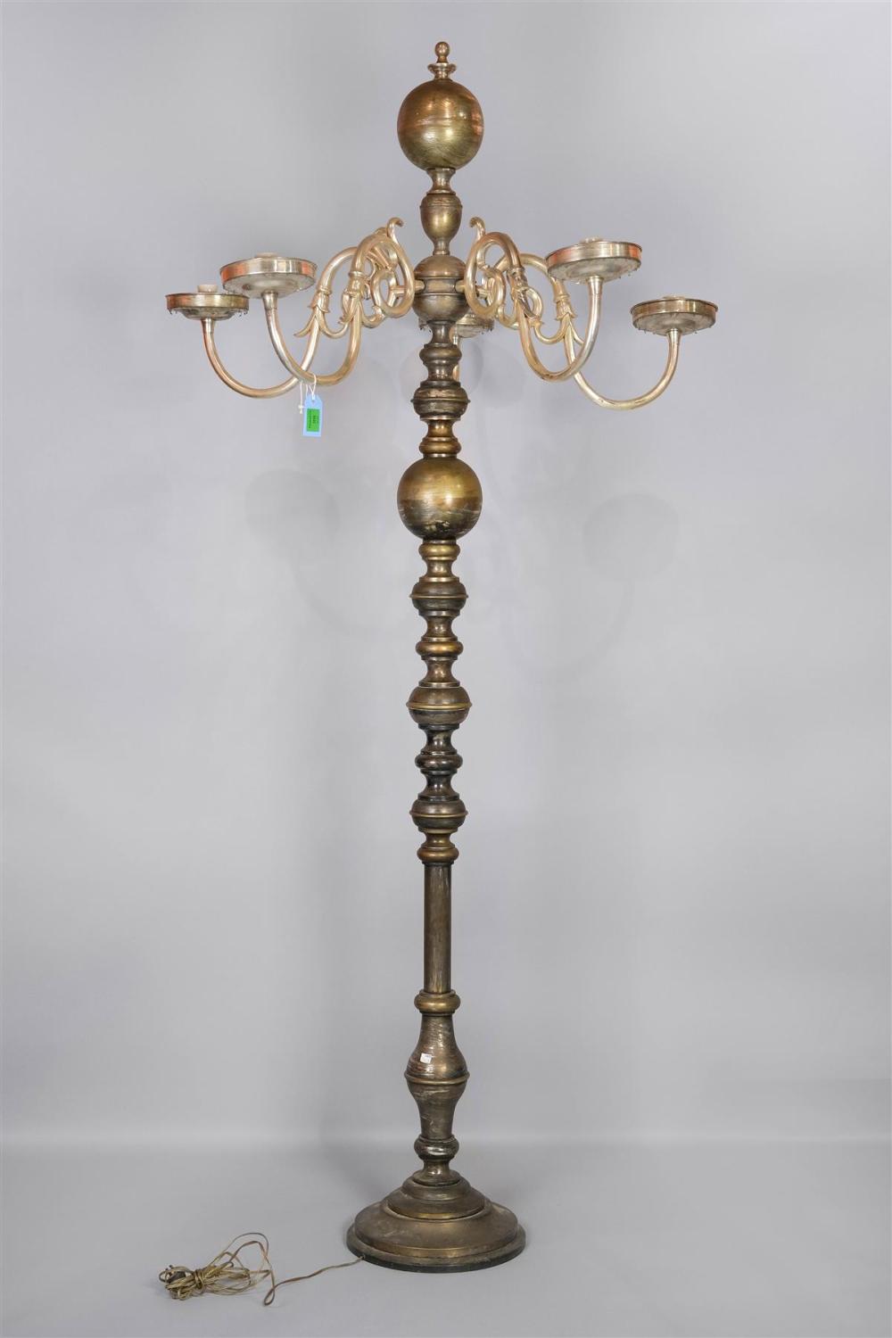 DUTCH ROCOCO STYLE SILVERED BRASS