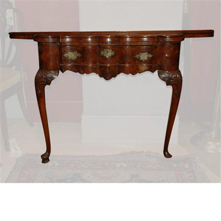 Dutch Rococo Style Walnut Console
