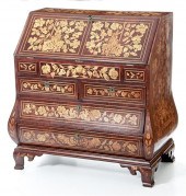 Dutch Rococo style walnut marq