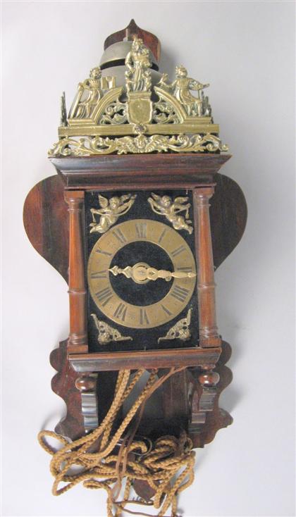 Dutch Rosewood hanging clock   
