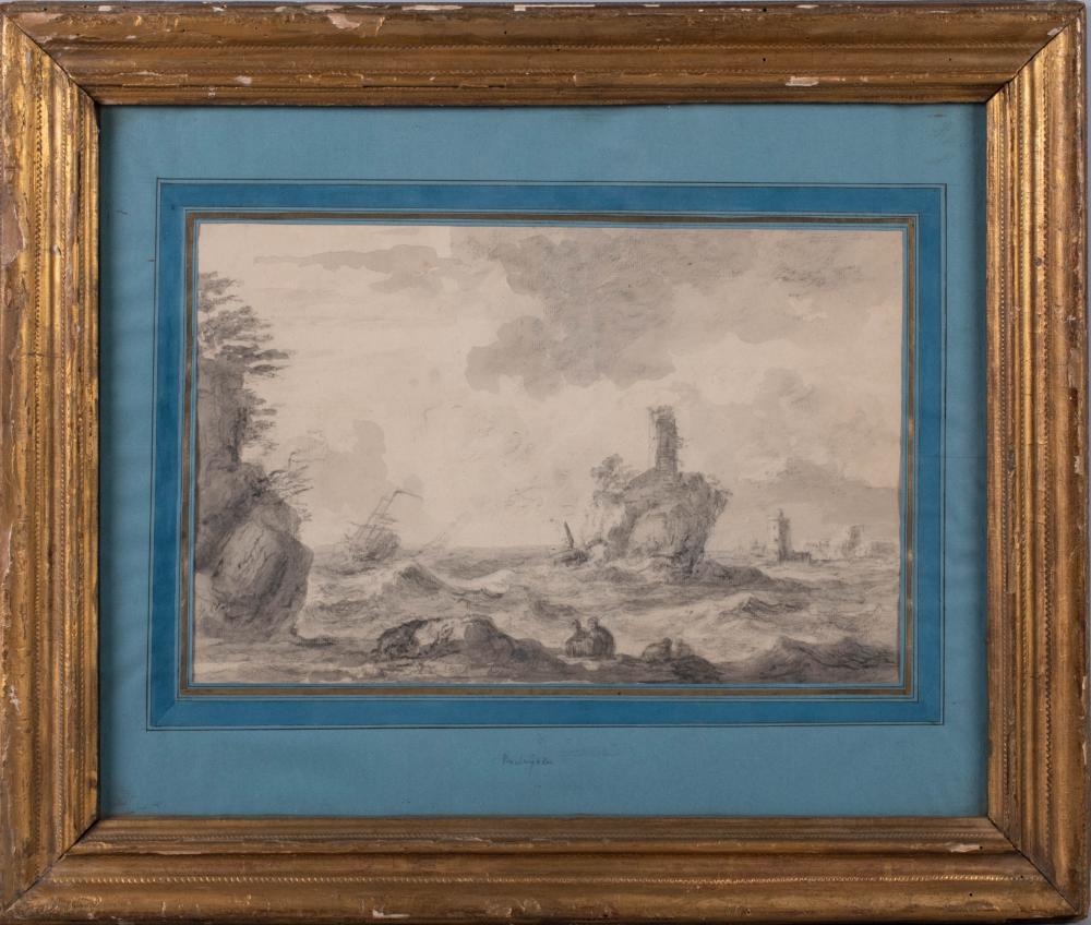 DUTCH SCHOOL , 17TH CENTURY, STORMY