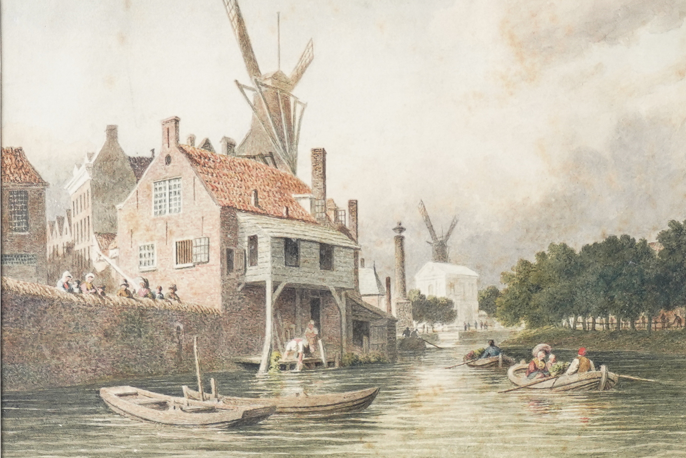 DUTCH SCHOOL, 19TH CENTURY Rowing