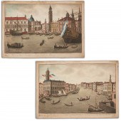 DUTCH SCHOOL, (2) GOUACHE DRAW