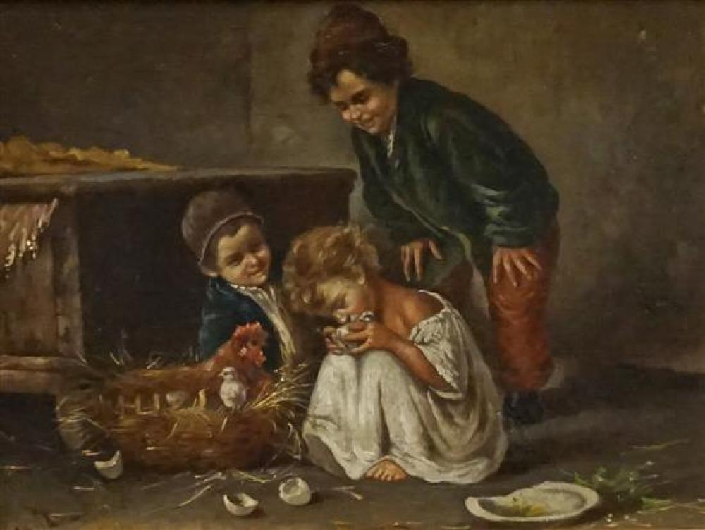 DUTCH SCHOOL, CHILDREN PLAYING WITH