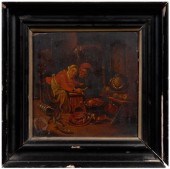 Dutch School genre painting, a