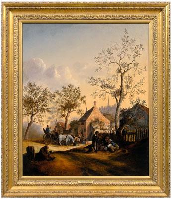 Dutch School genre painting,