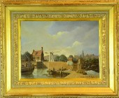 Dutch School Oil Painting On W