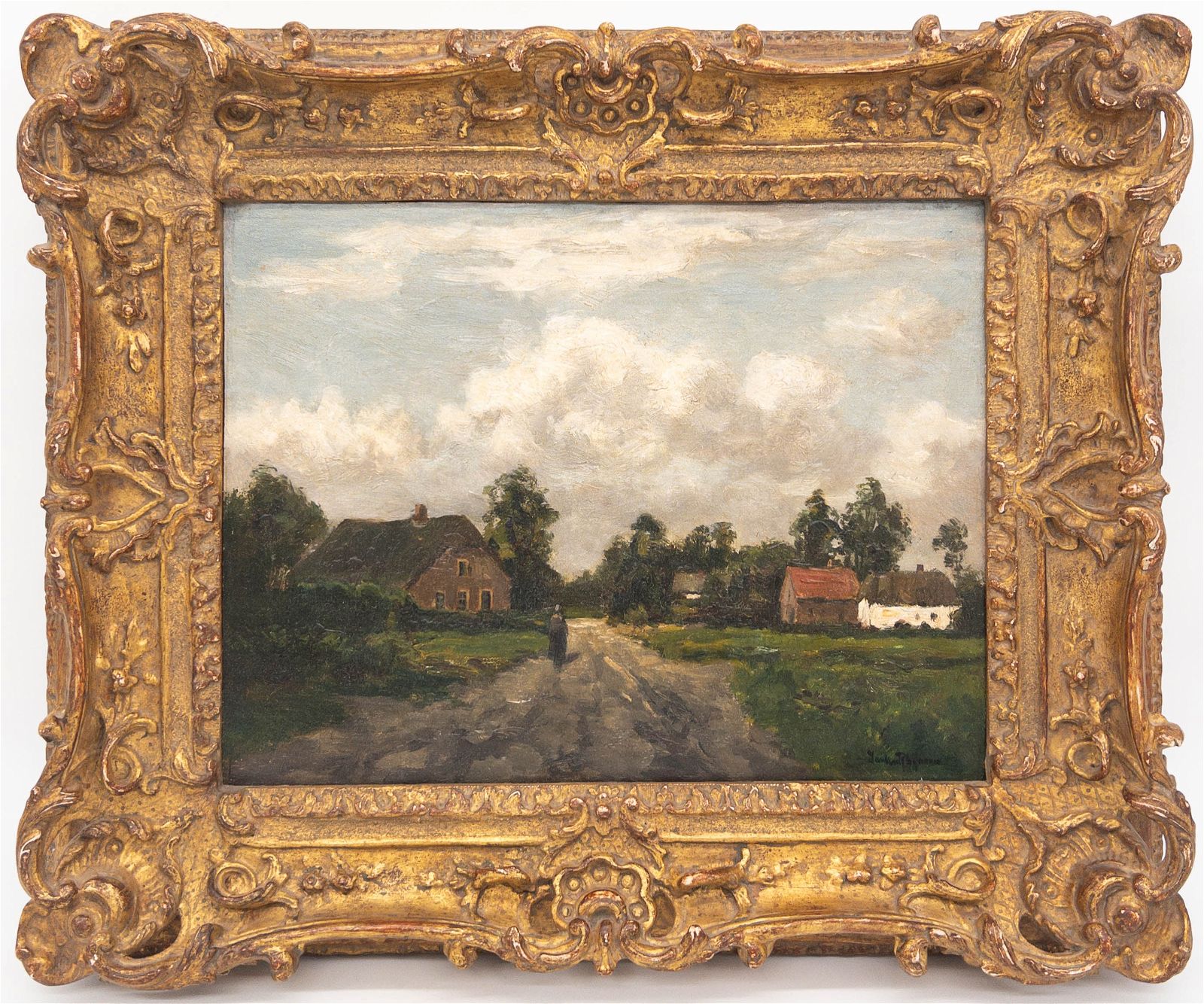 DUTCH SCHOOL PAINTING, ROAD WITH