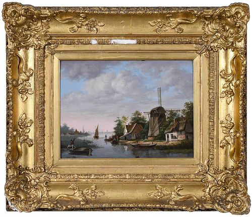 DUTCH SCHOOL PAINTING(19th century)