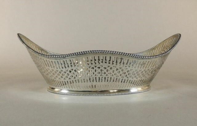 DUTCH SILVER BREAD BASKETAn early