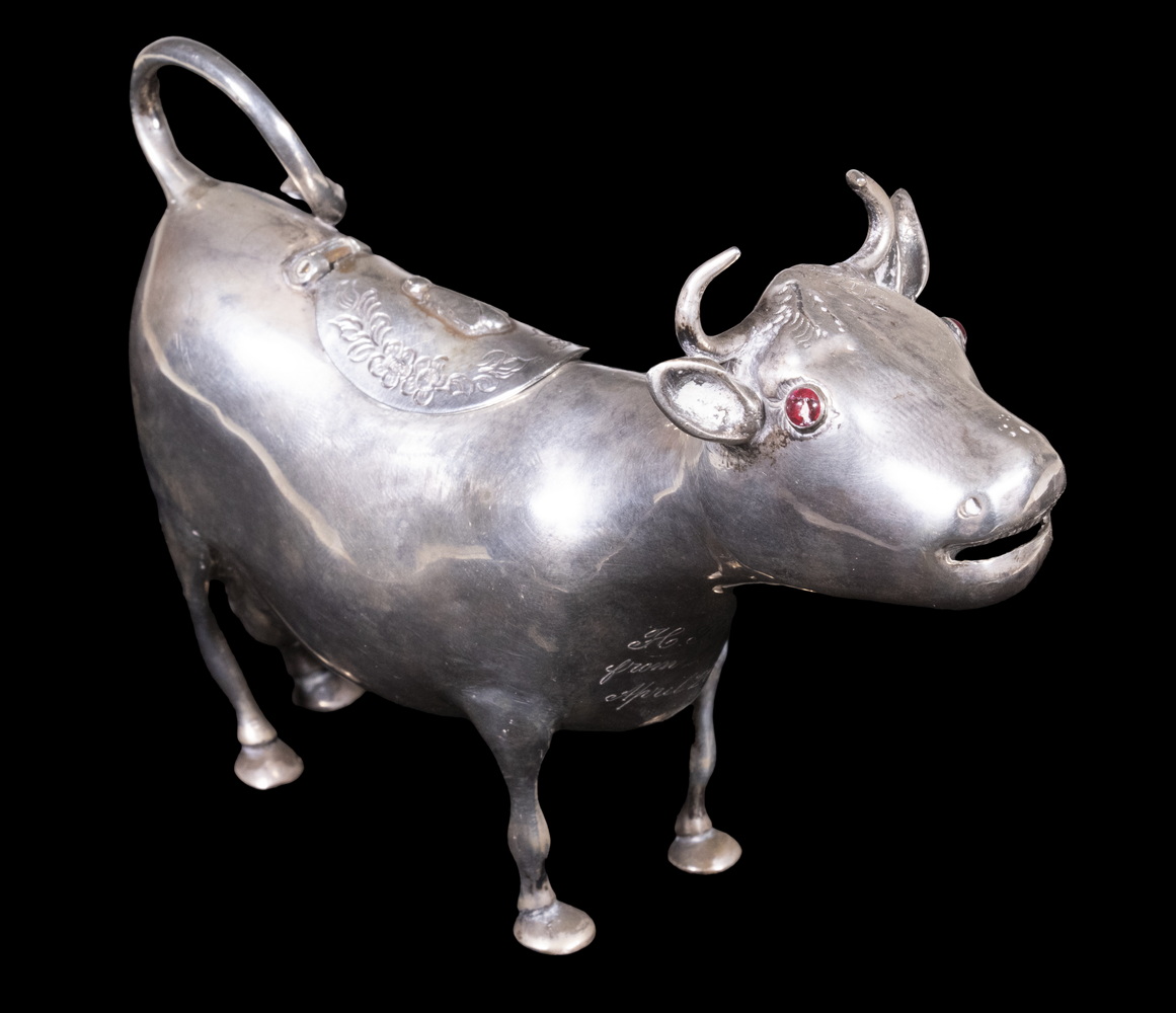 DUTCH SILVER COW CREAM JUG