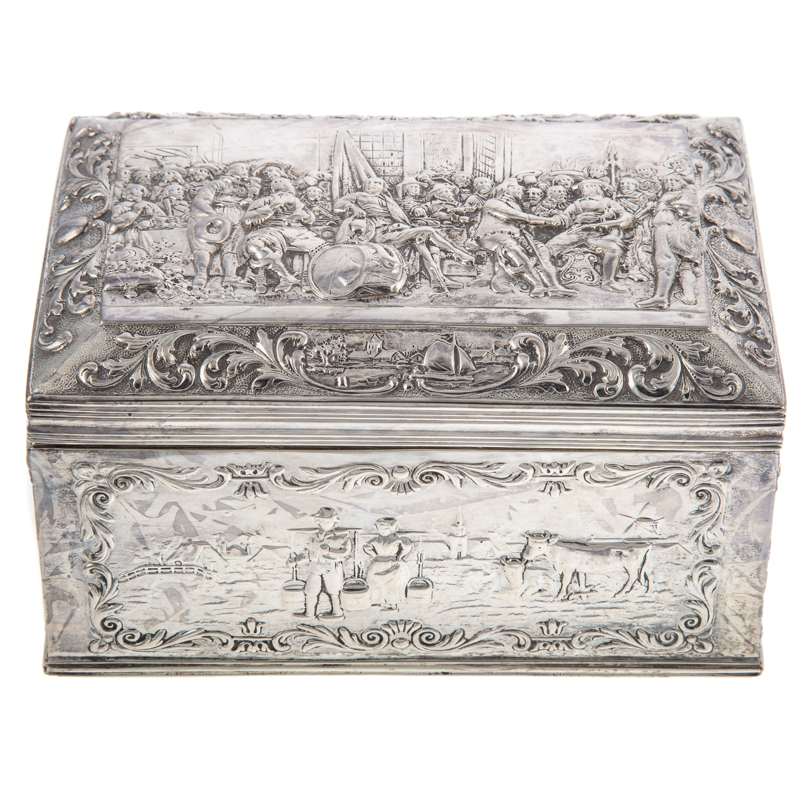 DUTCH SILVER JEWEL BOX P. Heerens &