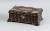 DUTCH SILVER-MOUNTED HARDWOOD