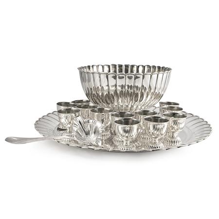 Dutch Silver Punch Set Together