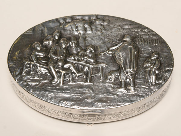 Dutch silver repousse trinket