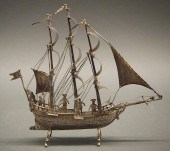 DUTCH SILVER SHIPA circa 1900