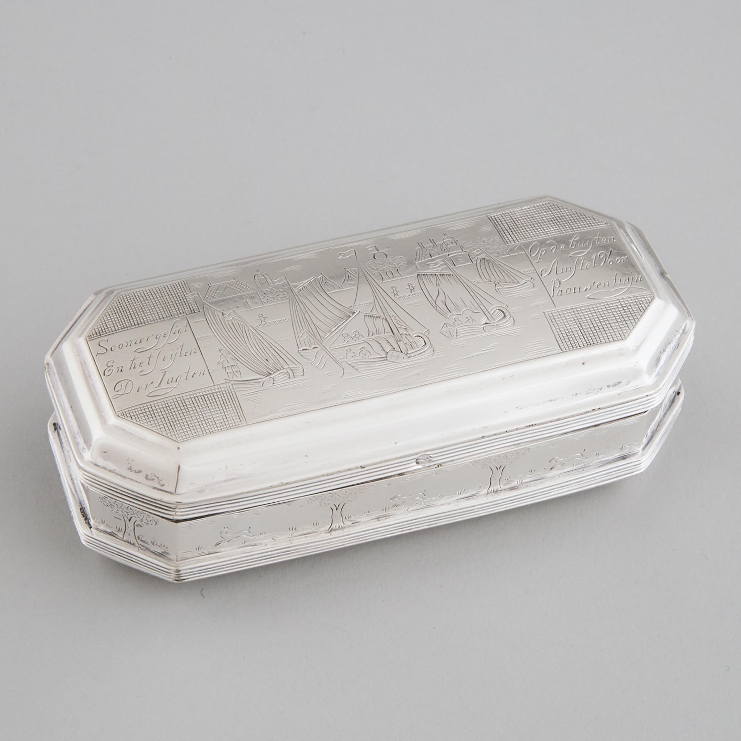 Dutch Silver Tobacco Box,