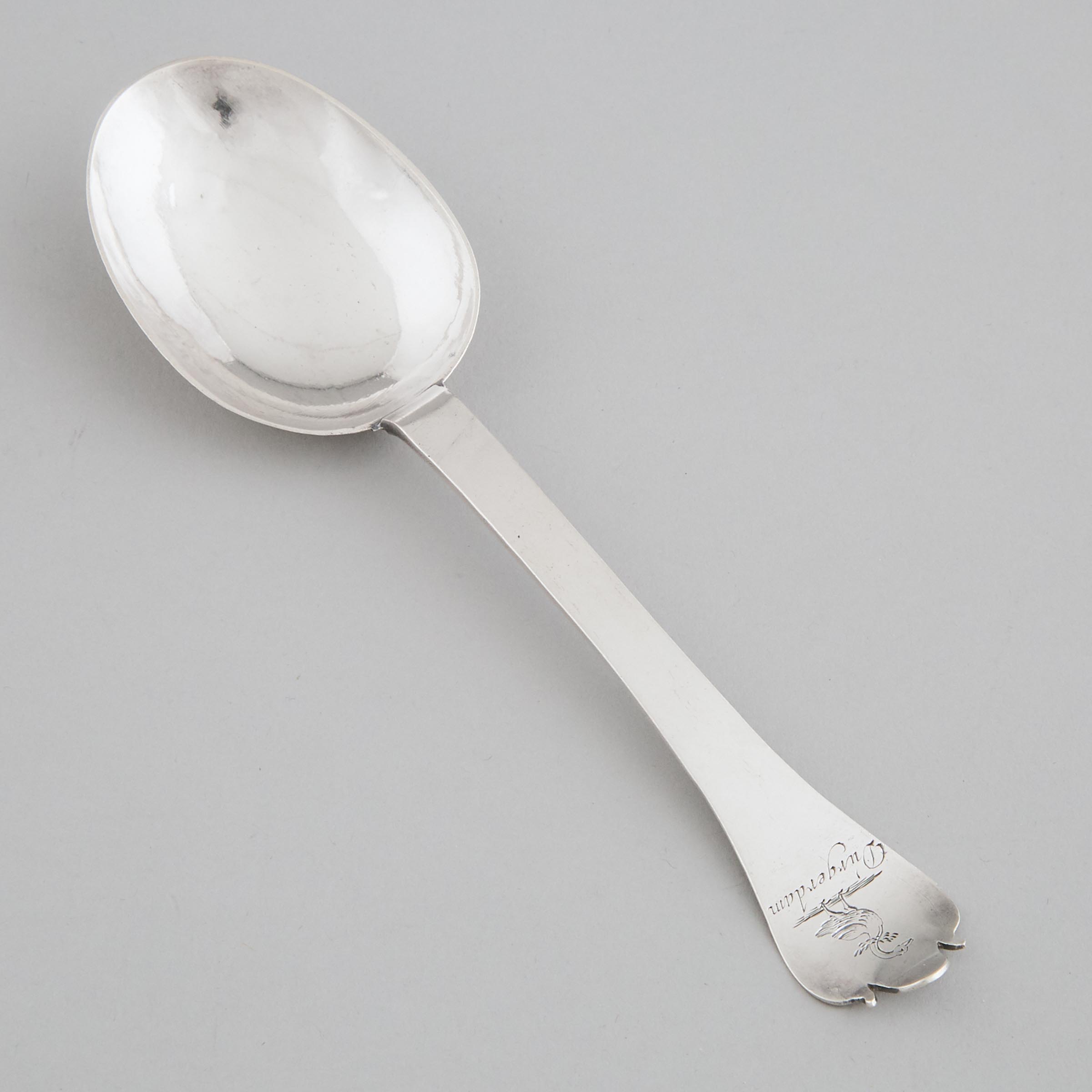 Dutch Silver Trefid Spoon, Johannes