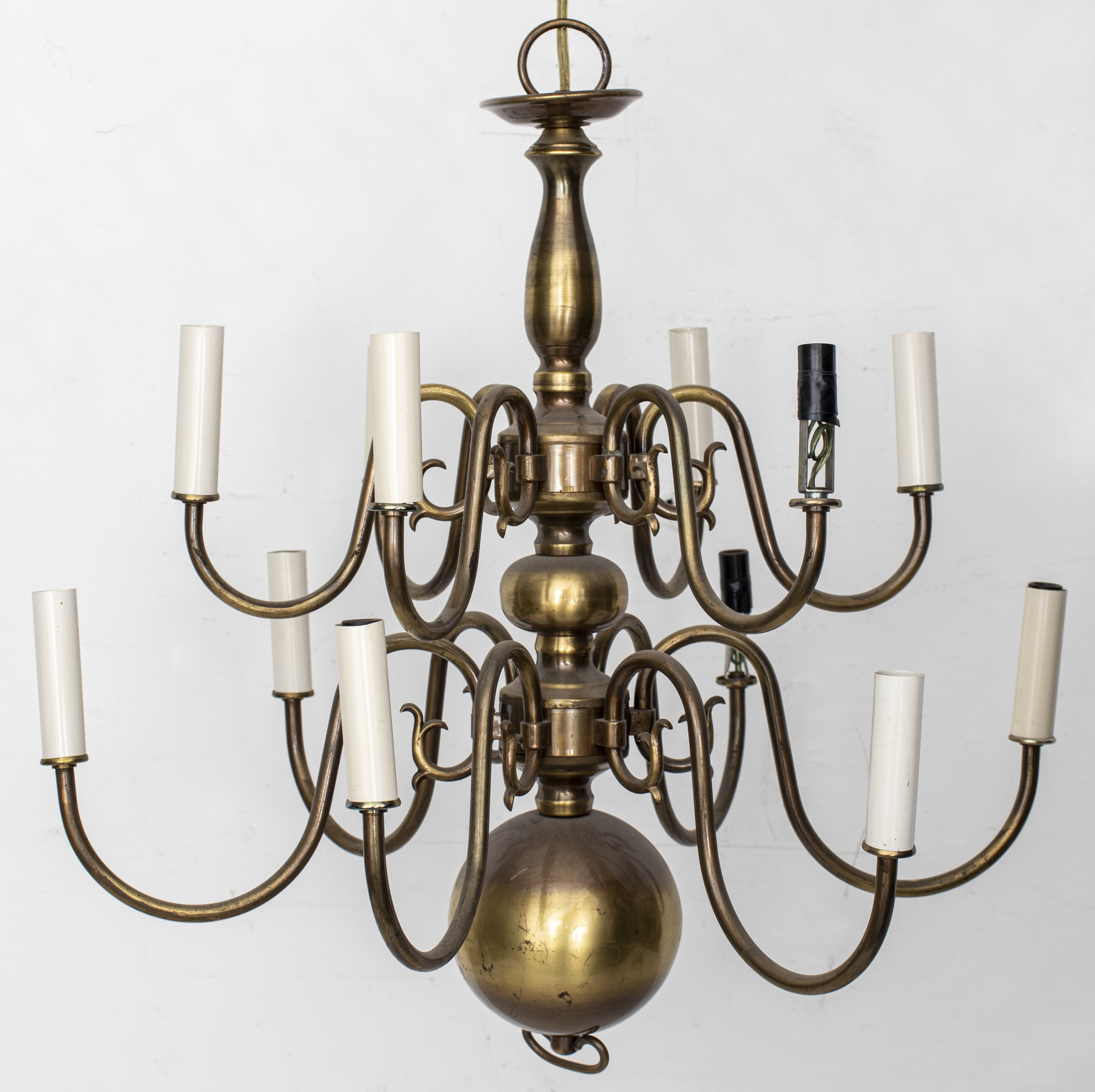 DUTCH STYLE BRASS CHANDELIER 12